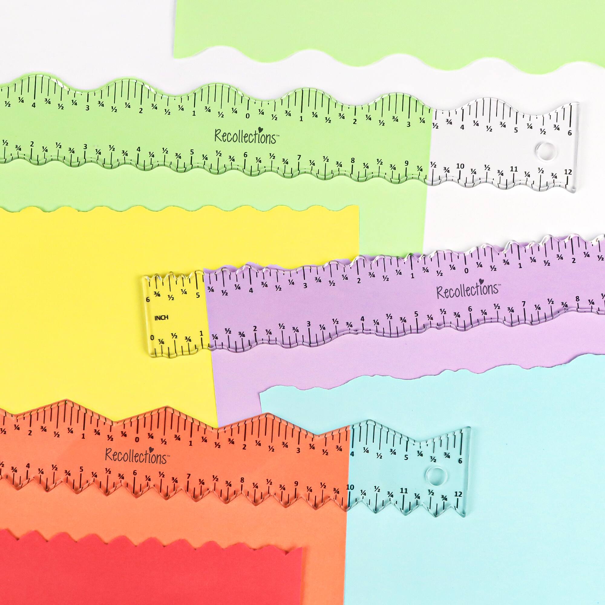 6 Pack: Paper Tearing Guide Ruler Set by Recollections™